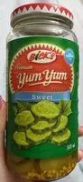 Mängden socker i Premium Yum Yums Sweet Pickles