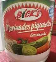 Mängden socker i Cornichons marinades piquantes