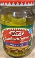 Mängden socker i Sandwich pickles