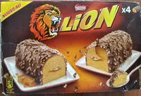 Mängden socker i 4 bûchettes glacées Lion