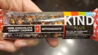 Mängden socker i Kind Bar, Dark Chocolate Cashew Raspberry