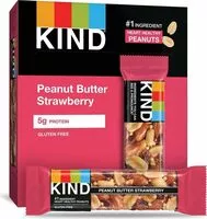 Mängden socker i Fruit & nut bar peanut butter & strawberry