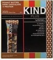 Mängden socker i Plus peanut butter dark chocolate bars