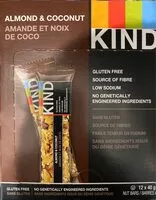 Mängden socker i Kind Bar Almond and Coconut