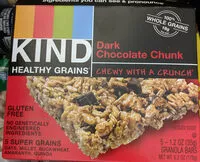 Mängden socker i Dark chocolate chunk granola bars, dark chocolate chunk