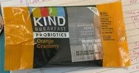 Mängden socker i Orange Cranberry probiotic breakfast bar