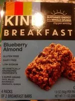 Mängden socker i Blueberry Almond breakfast bars