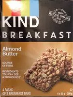 Mängden socker i Almond Butter Breakfast