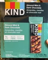 Mängden socker i Kind Almond Mint and Dark Chocolate nut bar