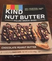 Mängden socker i Chocolate peanut nut butter filled snack bars, chocolate peanut butter