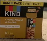 Mängden socker i Caramel almond and sea salt