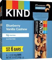 Mängden socker i Blueberry vanilla & cashew bars