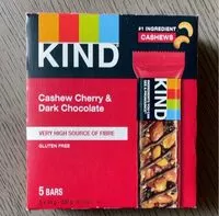 Mängden socker i Cashew Cherry & Dark Chocolate