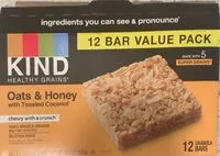 Mängden socker i Kind healthy grains Oats and Honey