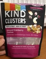 Mängden socker i Almond cranberry cashew