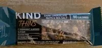 Mängden socker i Kind Thins dark chocolate nuts & sea salt