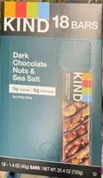 Mängden socker i Kind Bars dark chocolate nuts & sea salt