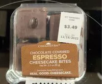 Mängden socker i Chocolate covered espresso cheesecake bites