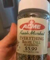 Mängden socker i Everything bagel dill seasoning