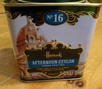 Mängden socker i Thé noir Harrods n°16