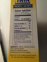 Mängden socker i Sugar Twin, Calorie Free Sweetener Packets