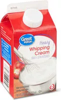 Mängden socker i Heavy Whipping Cream