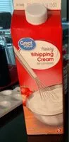 Mängden socker i Heavy whipping cream