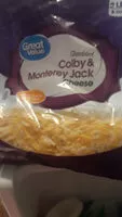 Mängden socker i Colby Jack Shredded Cheese