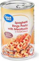 Mängden socker i Spaghetti Pasta Rings & Meatballs