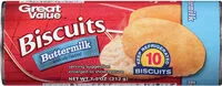 Mängden socker i Buttermilk Biscuits