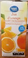 Mängden socker i 100% Pulp Free Orange Juice from Concentrate