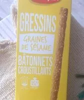 Mängden socker i Gressins graine de sesame