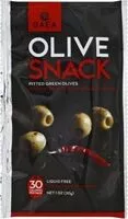 Mängden socker i Pitted Green Olives Snack