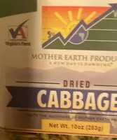 Mängden socker i Dried cabbage