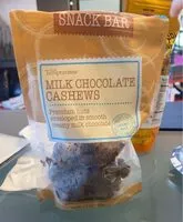 Mängden socker i Milk Chocolate Cashews