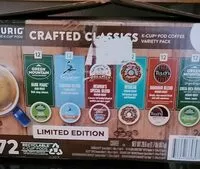 Mängden socker i Keurig crafted classics