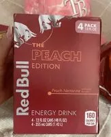 Mängden socker i Peach energy drink