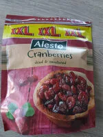 Mängden socker i cranberries séchées