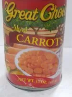 Mängden socker i Sliced Carrots