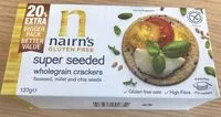 Mängden socker i Nairn's Gluten Free Super Seeded Wholegrain Crackers