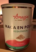 Mängden socker i Maca en polvo