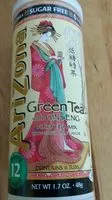 Mängden socker i Iced tea mix Green Tea with Ginseng Sugar Free