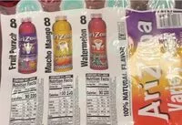 Mängden socker i AriZona
