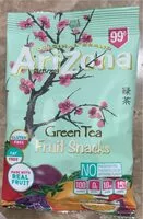 Mängden socker i Grean Tea Fruit Snacks