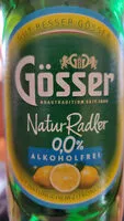 Mängden socker i Gösser Naturradler alkoholfrei