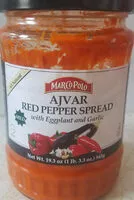 Mängden socker i Marco polo, ajvar, red pepper spread