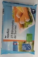 Mängden socker i Batonnets de surimi