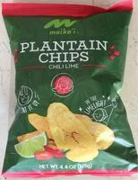 Mängden socker i Plantain chips chili lime