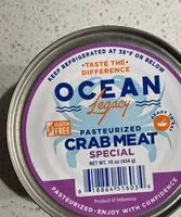 Mängden socker i Crab meat