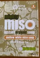 Mängden socker i Mighty Miso mellow white miso soup